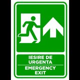 Semn pentru iesire cu directie in sus emergency exit